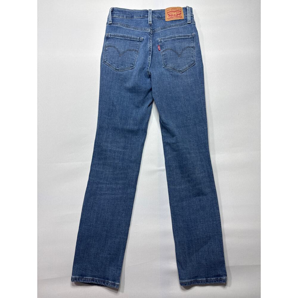 Levi's 724 Women's High Rise Straight Leg Blue Jeans - Size 24x28 (24x26.5) - Picture 2 of 7
